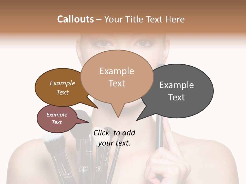 Girl Pretty Application PowerPoint Template