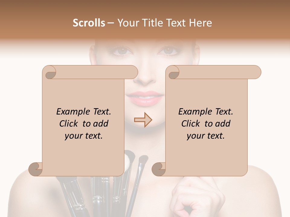Girl Pretty Application PowerPoint Template