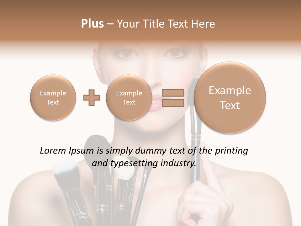 Girl Pretty Application PowerPoint Template