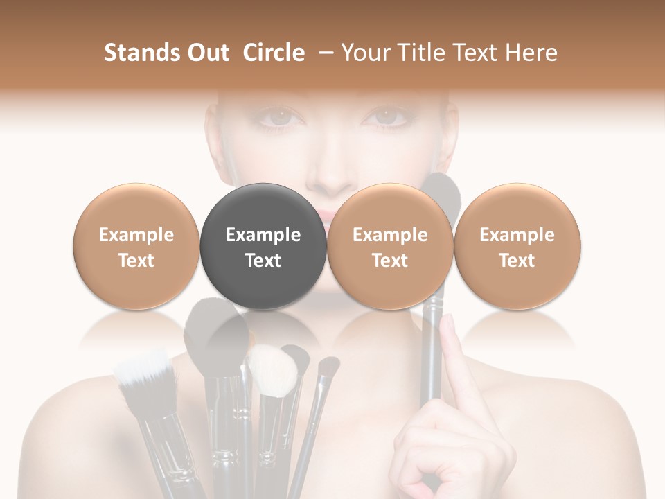 Girl Pretty Application PowerPoint Template