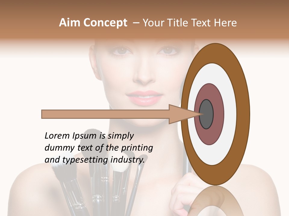 Girl Pretty Application PowerPoint Template