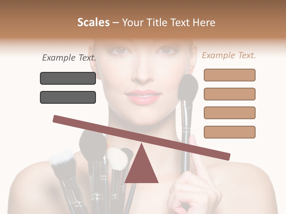 Girl Pretty Application PowerPoint Template