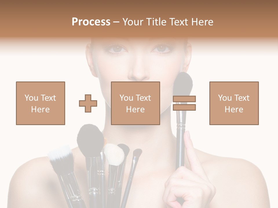Girl Pretty Application PowerPoint Template