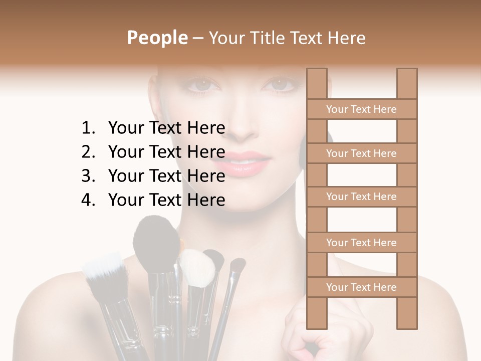 Girl Pretty Application PowerPoint Template