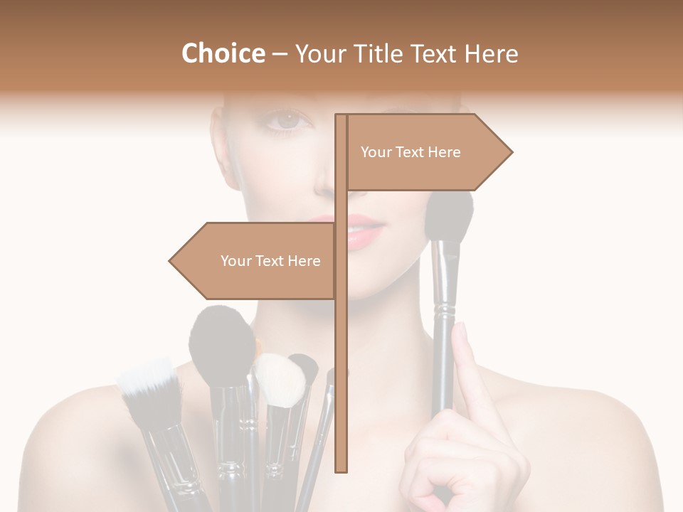 Girl Pretty Application PowerPoint Template