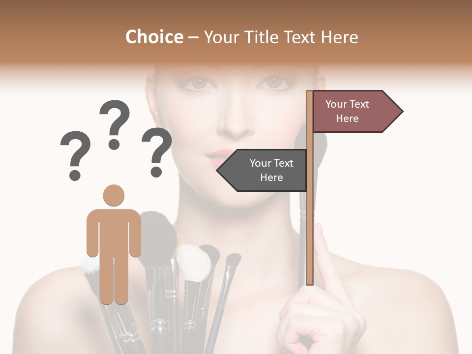 Girl Pretty Application PowerPoint Template