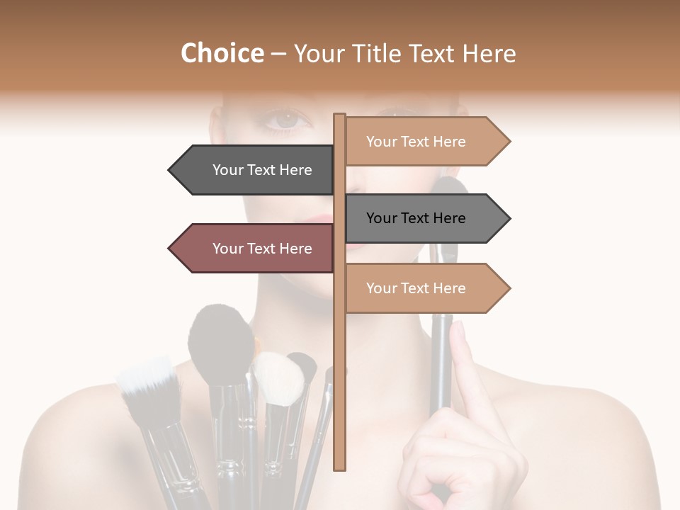 Girl Pretty Application PowerPoint Template