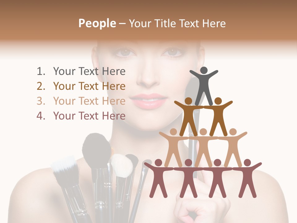 Girl Pretty Application PowerPoint Template