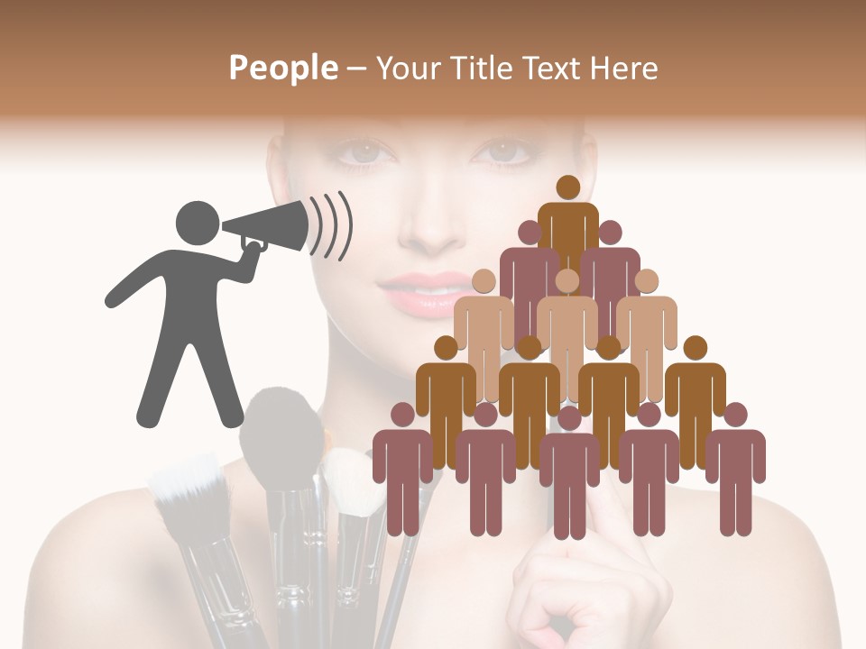 Girl Pretty Application PowerPoint Template