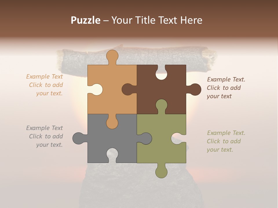 Sunrise Animal Holding PowerPoint Template