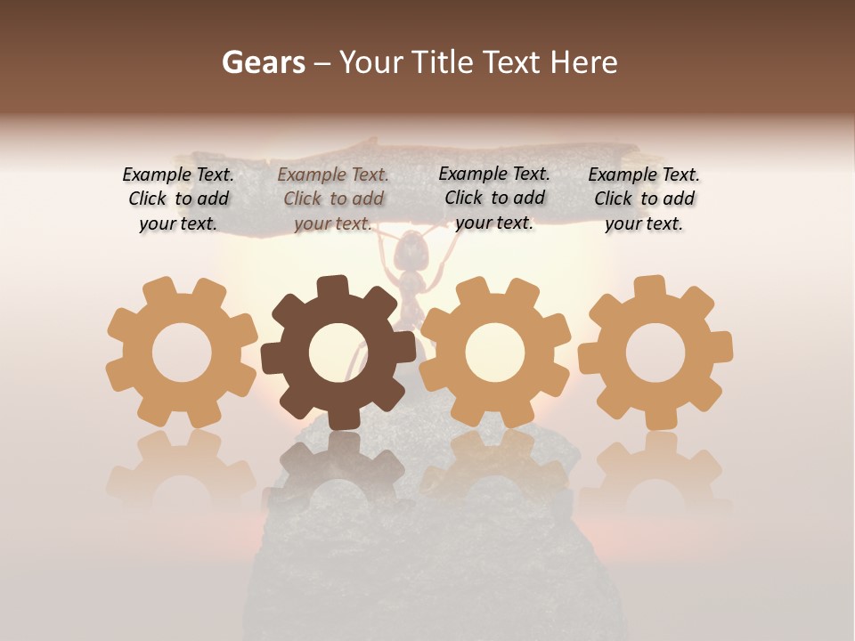 Sunrise Animal Holding PowerPoint Template