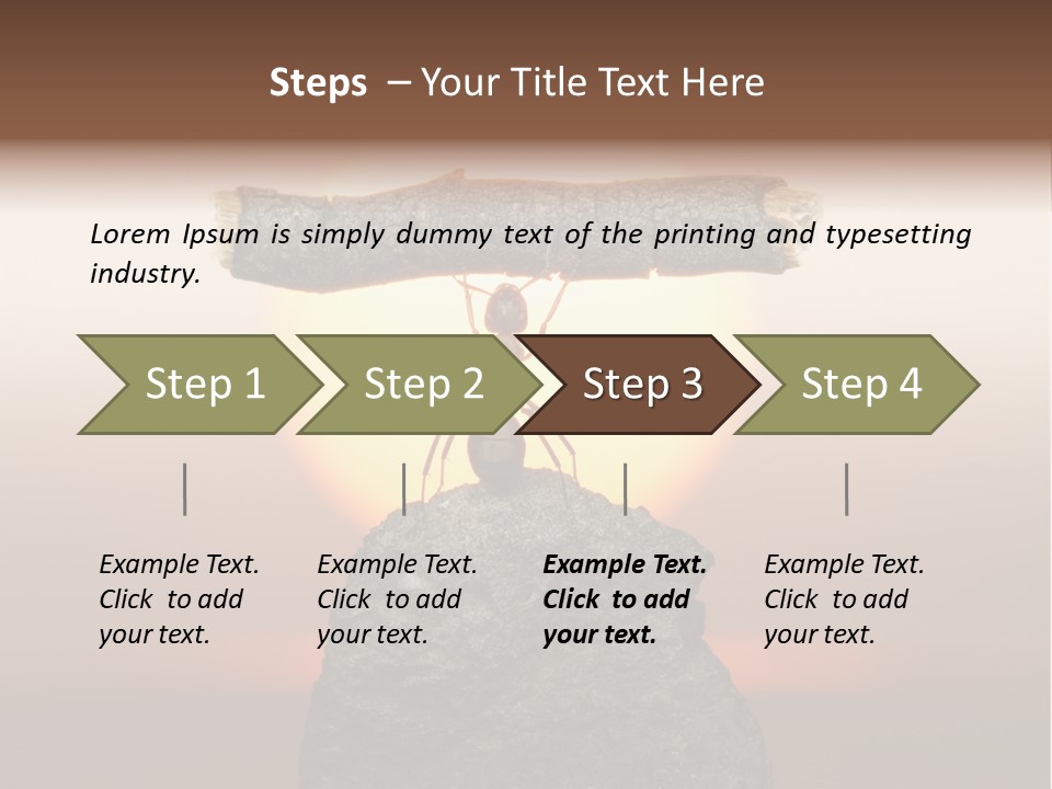 Sunrise Animal Holding PowerPoint Template