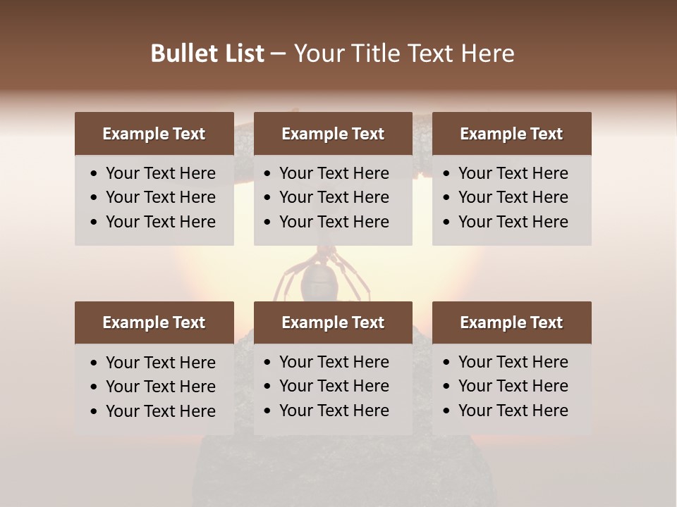 Sunrise Animal Holding PowerPoint Template