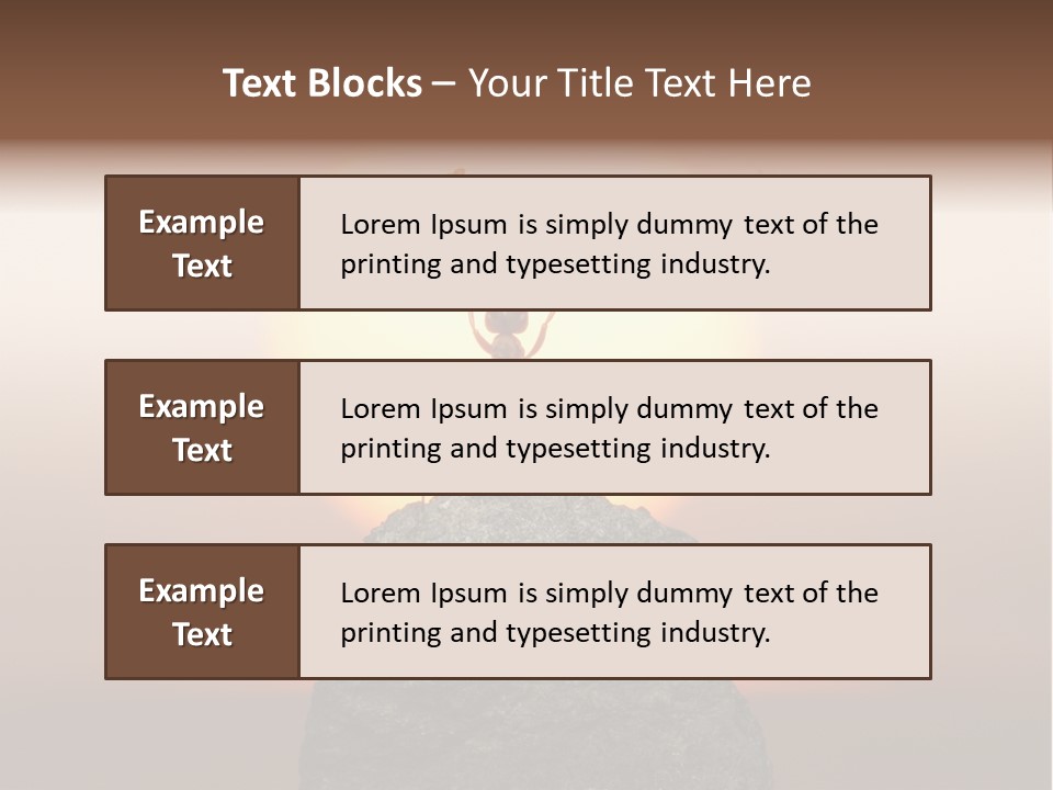 Sunrise Animal Holding PowerPoint Template