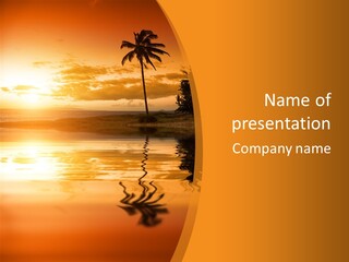 Dark Tropics Horizon PowerPoint Template