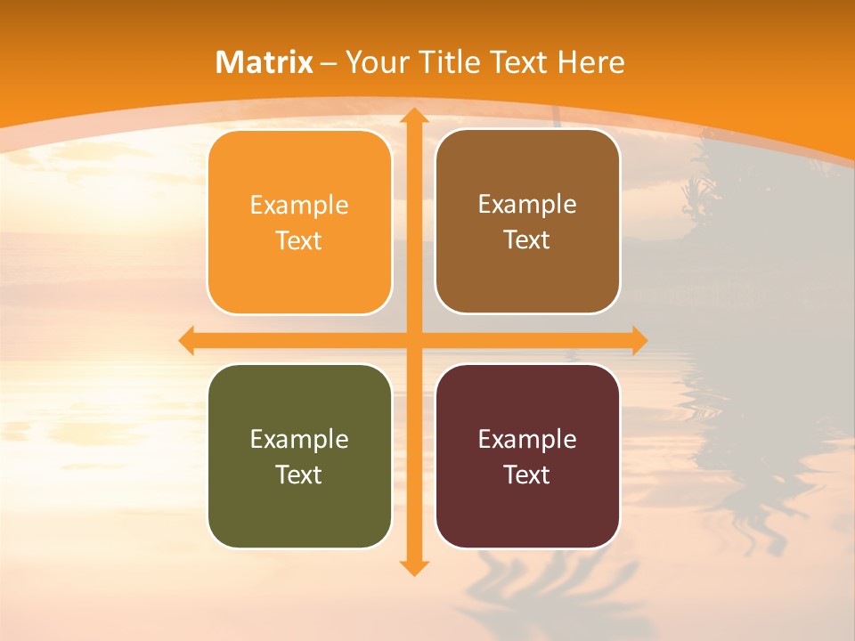 Dark Tropics Horizon PowerPoint Template