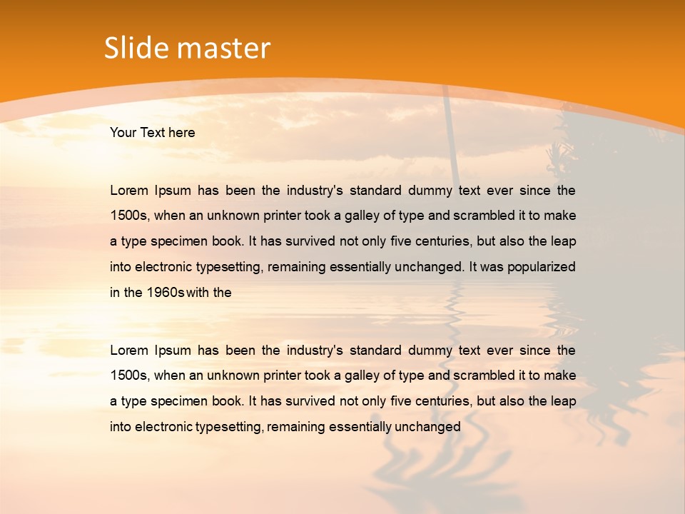 Dark Tropics Horizon PowerPoint Template