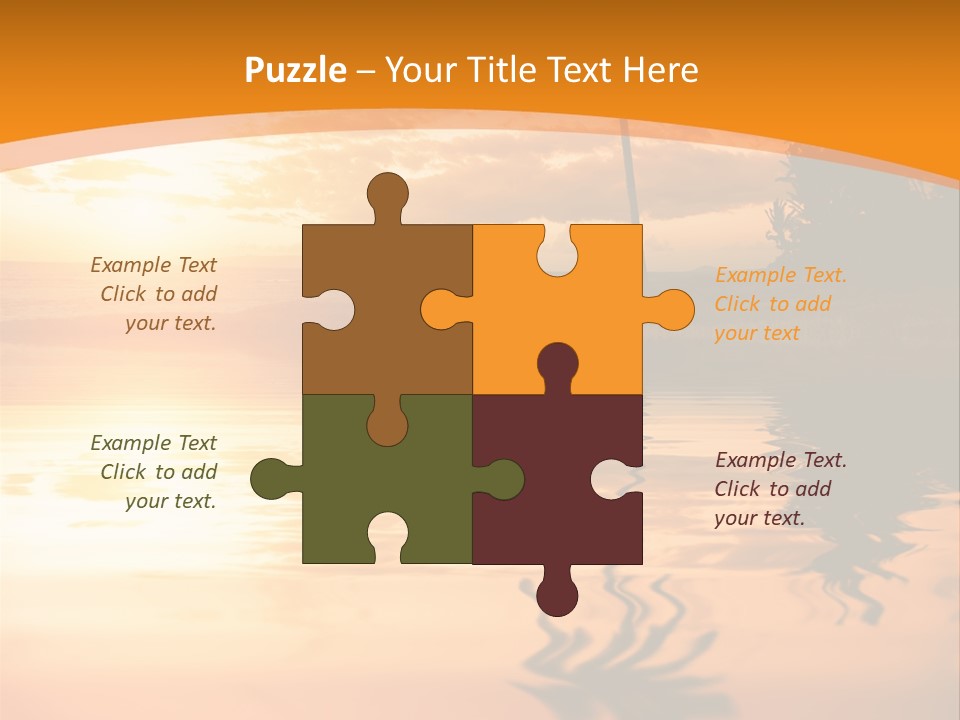 Dark Tropics Horizon PowerPoint Template