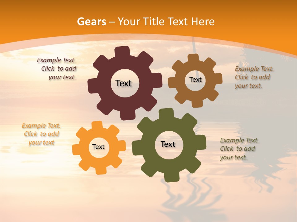 Dark Tropics Horizon PowerPoint Template
