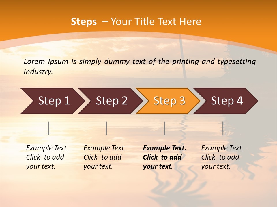 Dark Tropics Horizon PowerPoint Template