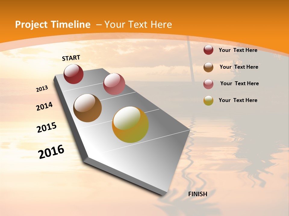 Dark Tropics Horizon PowerPoint Template