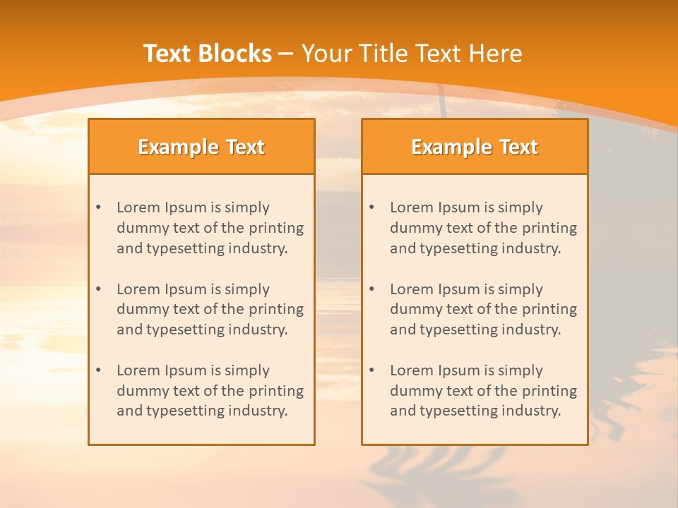 Dark Tropics Horizon PowerPoint Template