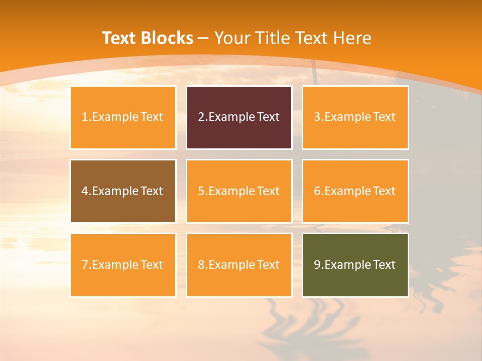 Dark Tropics Horizon PowerPoint Template