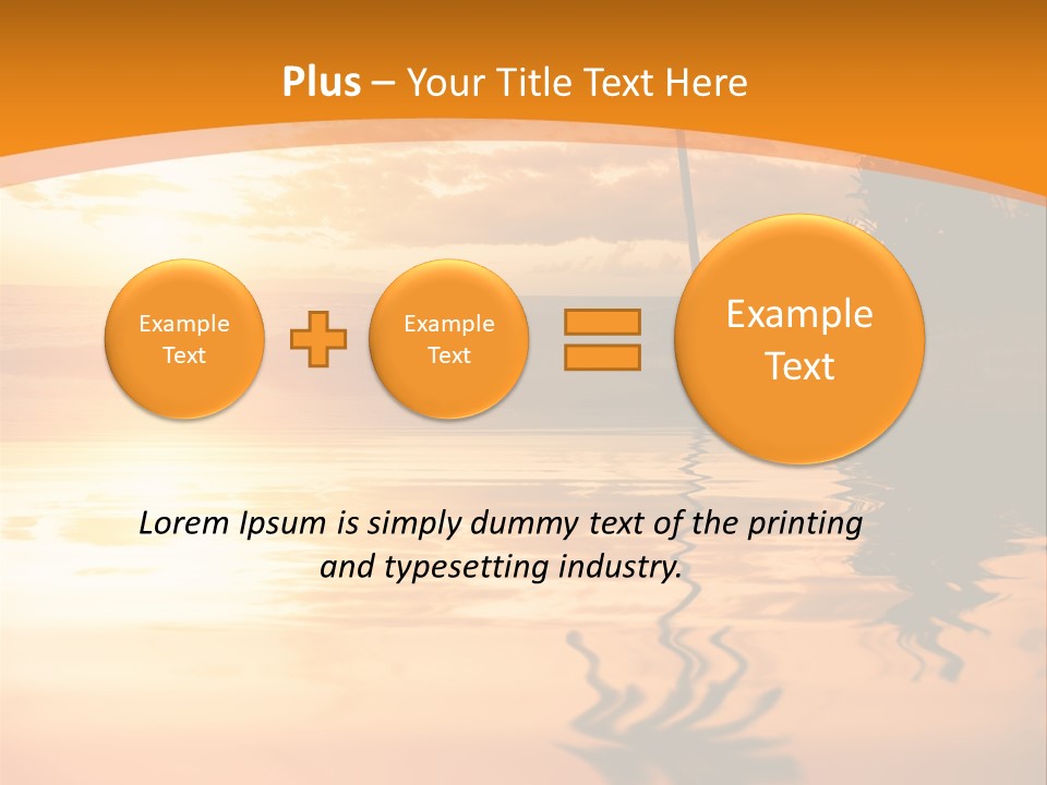 Dark Tropics Horizon PowerPoint Template