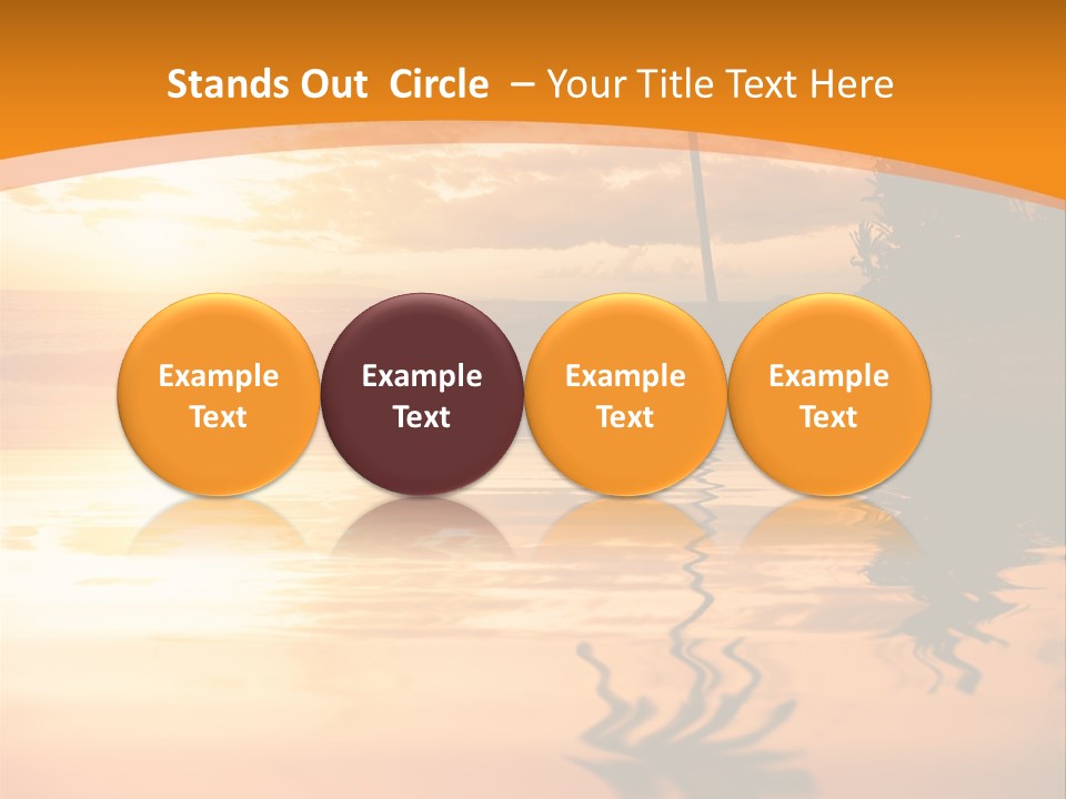 Dark Tropics Horizon PowerPoint Template