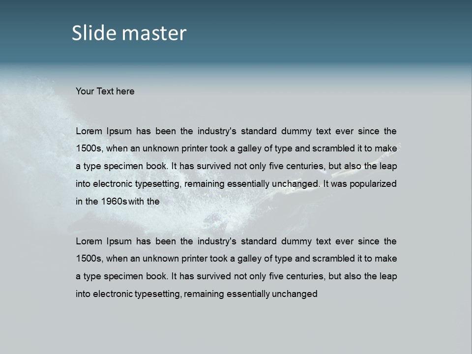 Exhale Training Isolated PowerPoint Template