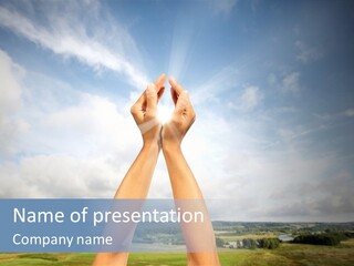 Environment Achievement Ray PowerPoint Template