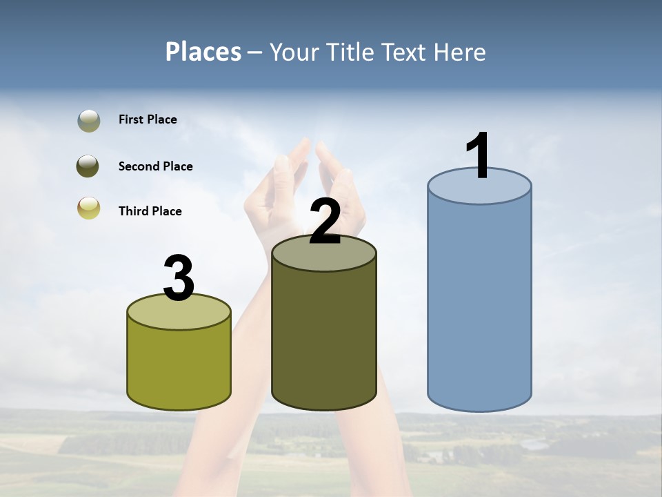 Environment Achievement Ray PowerPoint Template