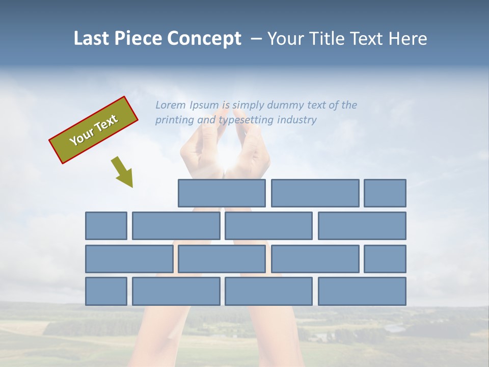 Environment Achievement Ray PowerPoint Template