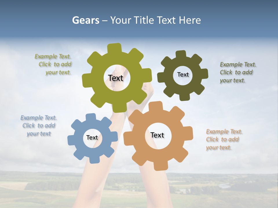 Environment Achievement Ray PowerPoint Template