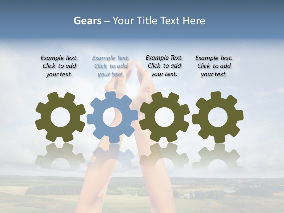 Environment Achievement Ray PowerPoint Template