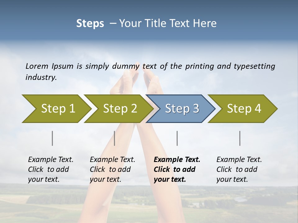 Environment Achievement Ray PowerPoint Template