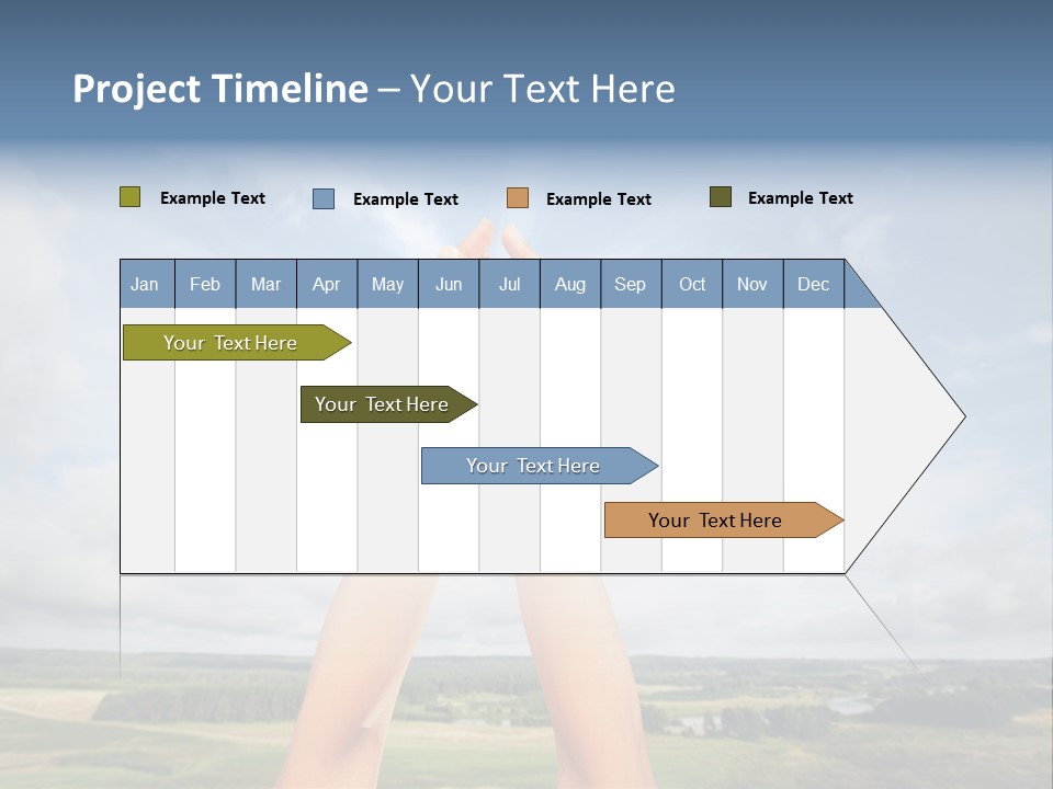 Environment Achievement Ray PowerPoint Template