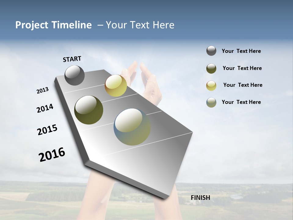 Environment Achievement Ray PowerPoint Template