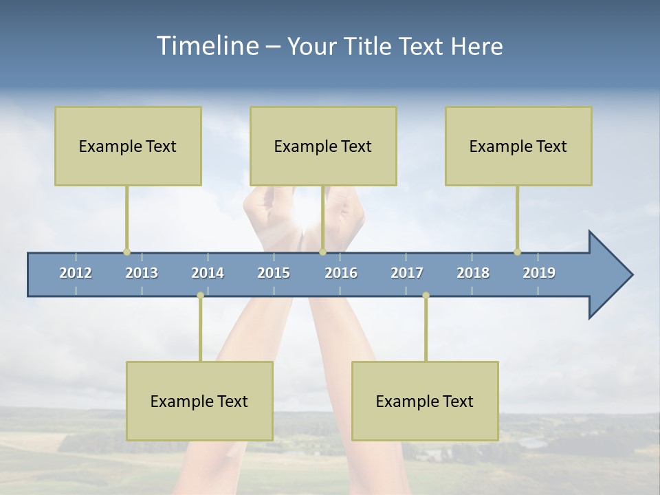 Environment Achievement Ray PowerPoint Template