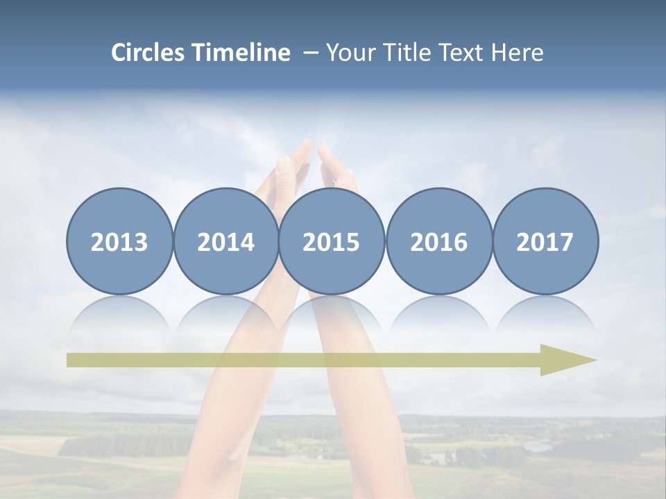 Environment Achievement Ray PowerPoint Template