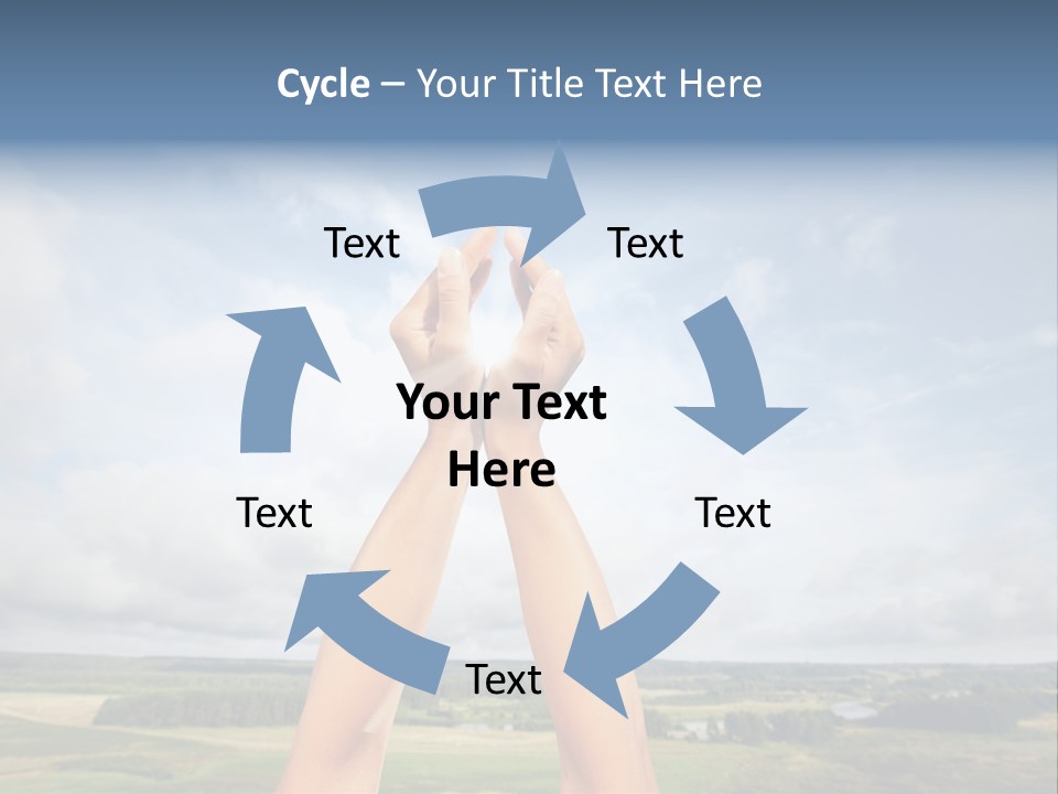 Environment Achievement Ray PowerPoint Template