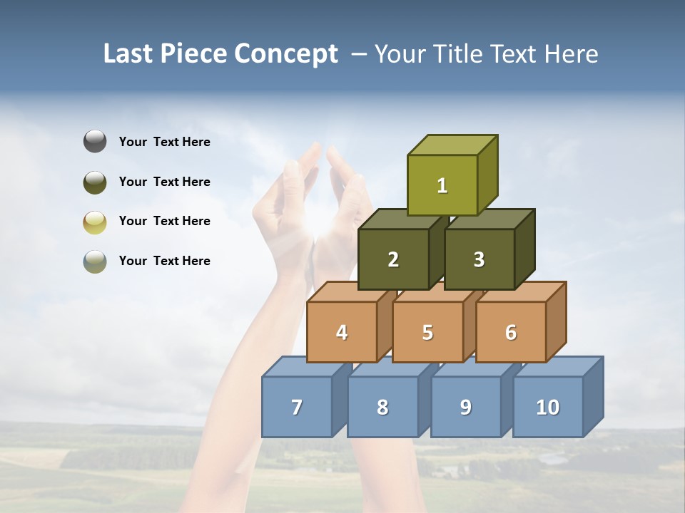 Environment Achievement Ray PowerPoint Template