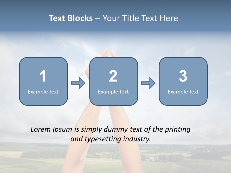 Environment Achievement Ray PowerPoint Template