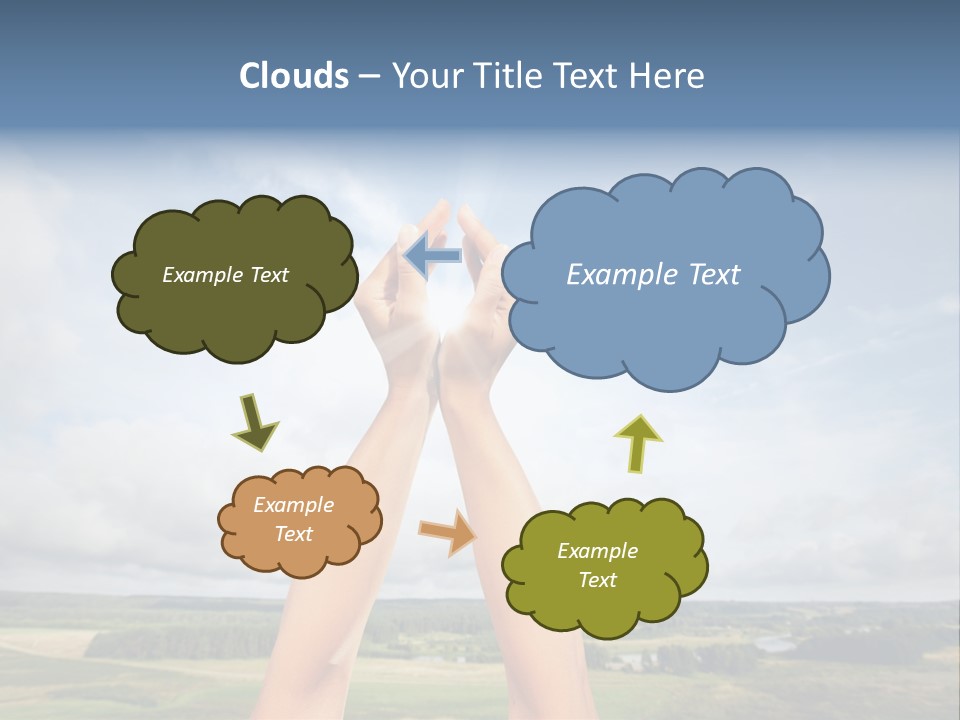 Environment Achievement Ray PowerPoint Template