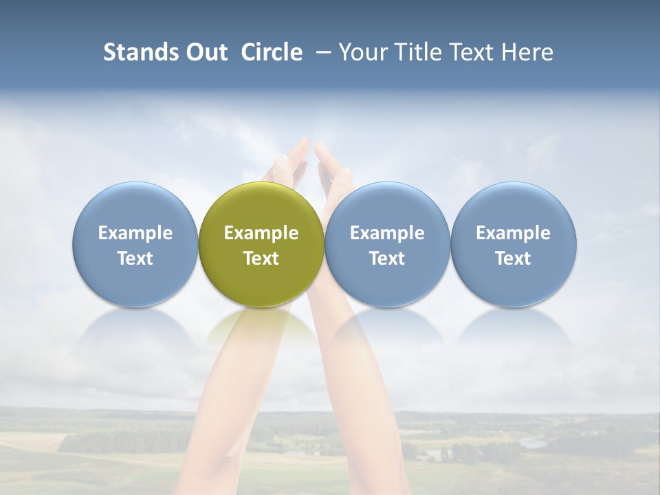 Environment Achievement Ray PowerPoint Template