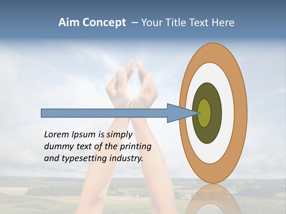 Environment Achievement Ray PowerPoint Template
