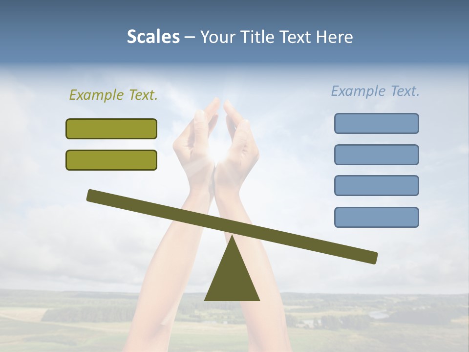 Environment Achievement Ray PowerPoint Template