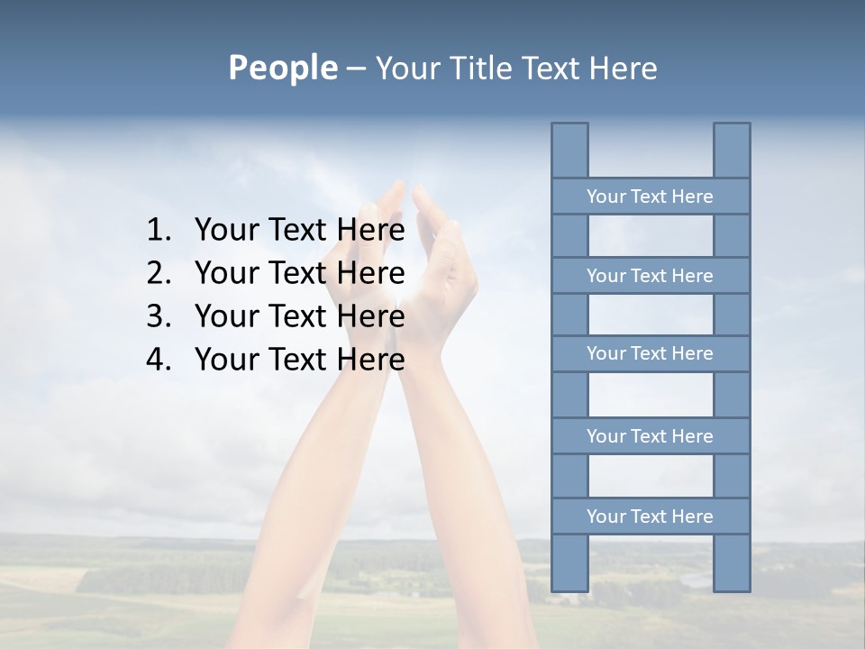 Environment Achievement Ray PowerPoint Template