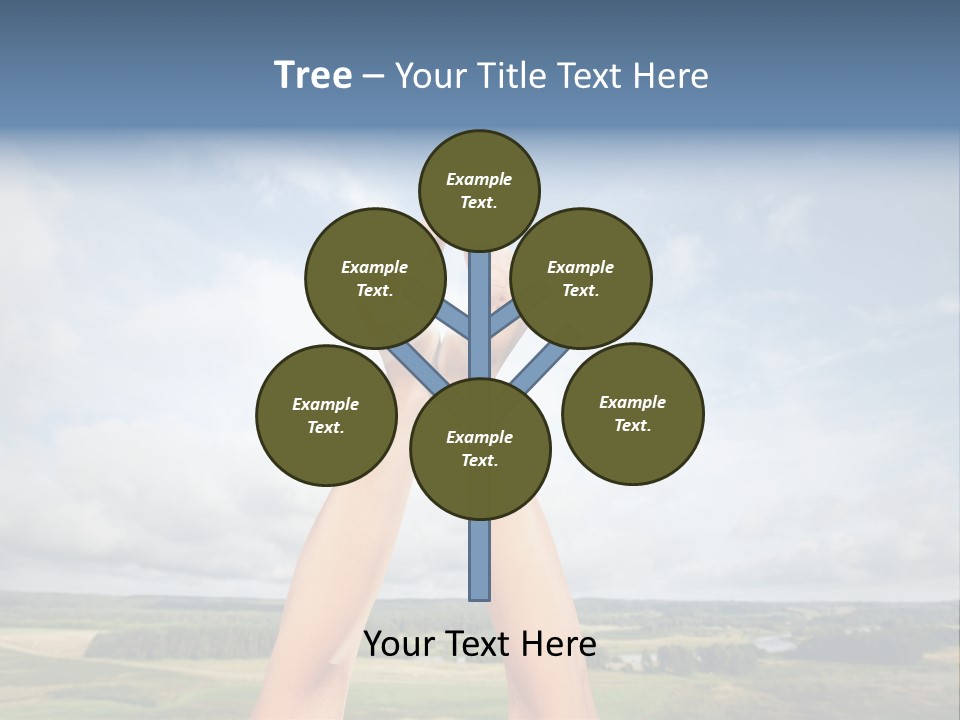 Environment Achievement Ray PowerPoint Template