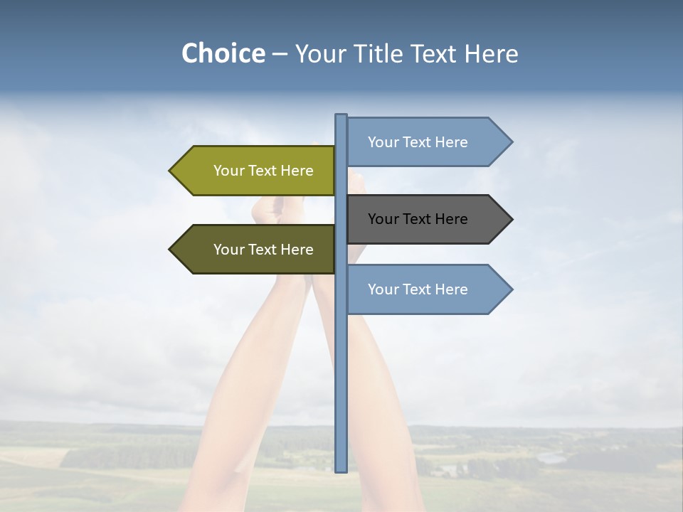 Environment Achievement Ray PowerPoint Template